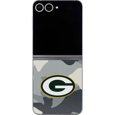 NFL Green Bay Packers Camo Galaxy Z Flip6 Skin